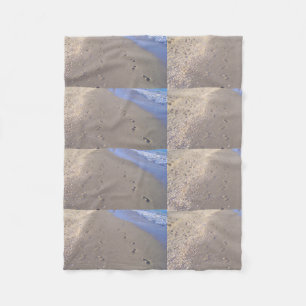 Footprints Fleece Blanket