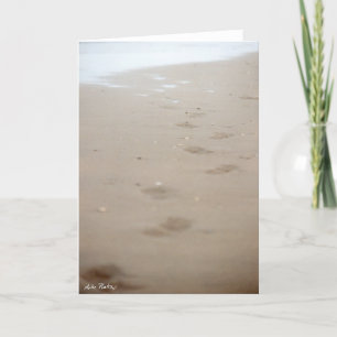 footprints - Fußspuren Card
