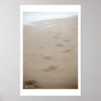 footprints - Fußspuren Poster