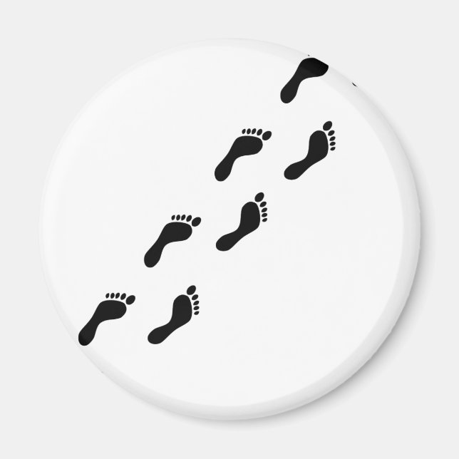 footprints icon magnet (Front)