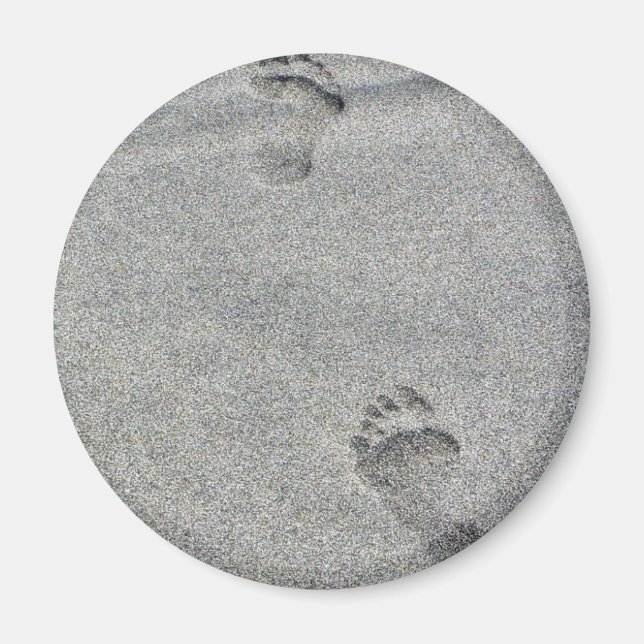 Footprints In Sand Magnet (Front)