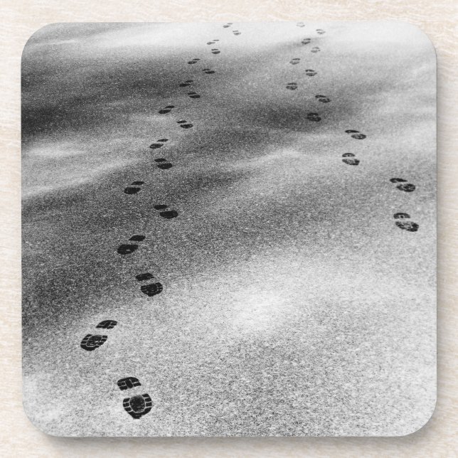 Footprints in Snow Coaster (Front)