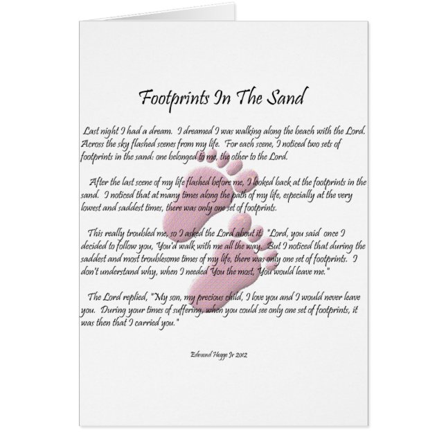 Footprints In The Sand (Front)