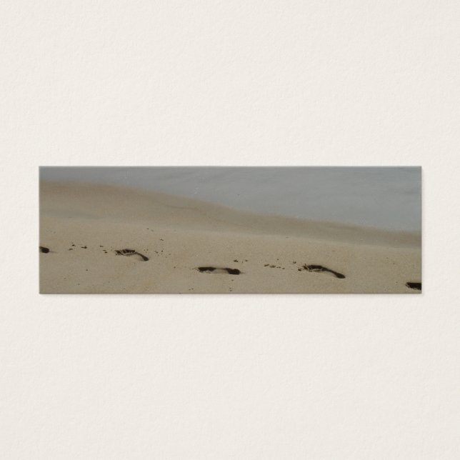 Footprints in the sand Bookmark (Front)