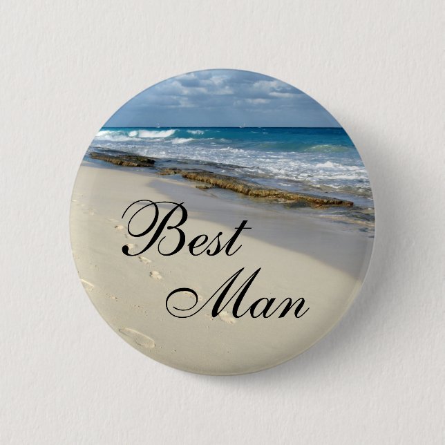 footprints in the sand buttons (Front)