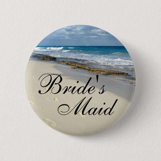 footprints in the sand buttons (Front)