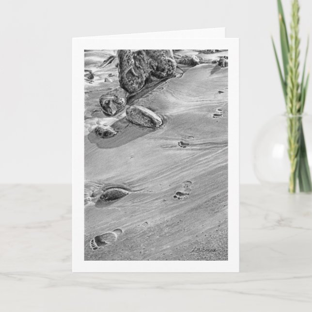Footprints in the Sand Card (Front)
