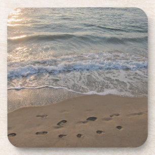Footprints in the Sand Coaster