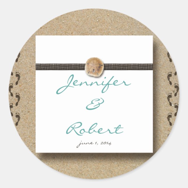 Footprints in the Sand  Envelope Seal (Front)