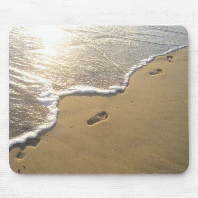 Footprints in the Sand Mouse Pad (Front)