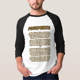 Footprints In The Sand Prayer Men's 3/4 T-Shirt