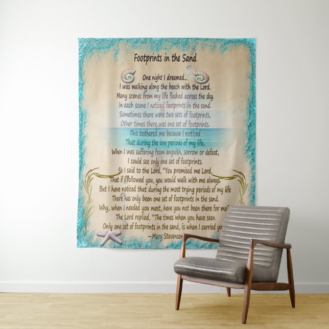 FootPrints In The Sand Tapestry (In Situ)