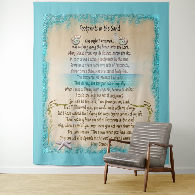 FootPrints In The Sand Tapestry (In Situ)