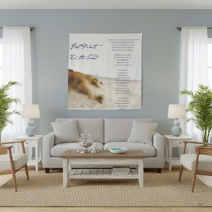 footprints in the sand tapestry