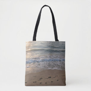 Footprints in the Sand Tote Bag
