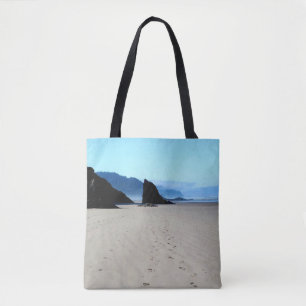 Footprints In The Sand Tote Bag