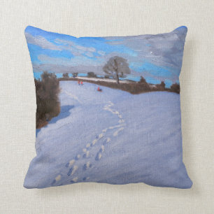 Footprints in the Snow 2009 Cushion