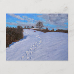 Footprints in the Snow 2009 Postcard