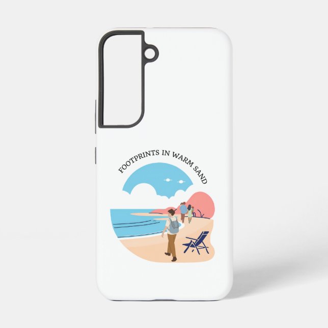 Footprints In Warm Sand Samsung Galaxy S22 Case (Back)