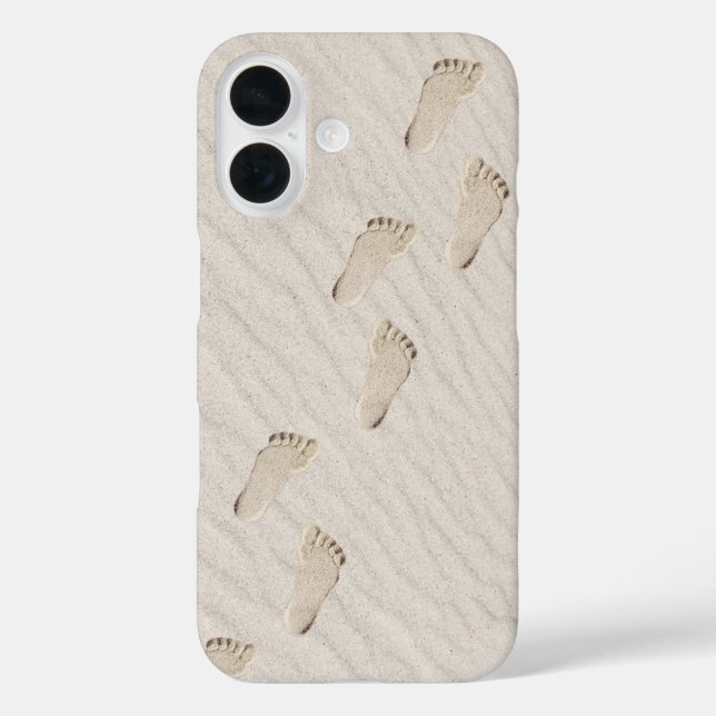 Footprints In Windswept Beach Sand  Case-Mate iPhone Case (Back)