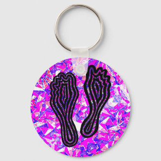 Footprints Key Ring
