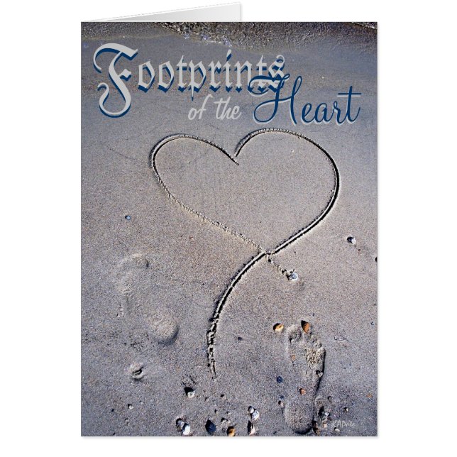 Footprints of the Heart (blue version) (Front)
