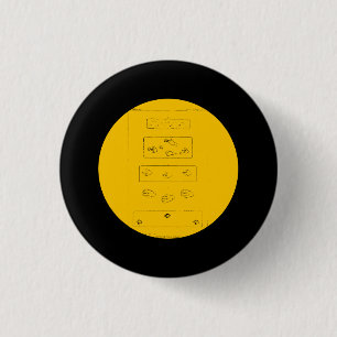 Footprints of Triasic Dinosaurs 3 Cm Round Badge