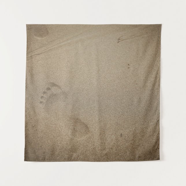 Footprints on sand tapestry (Front)