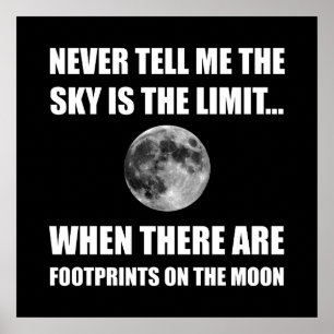 Footprints On The Moon Poster