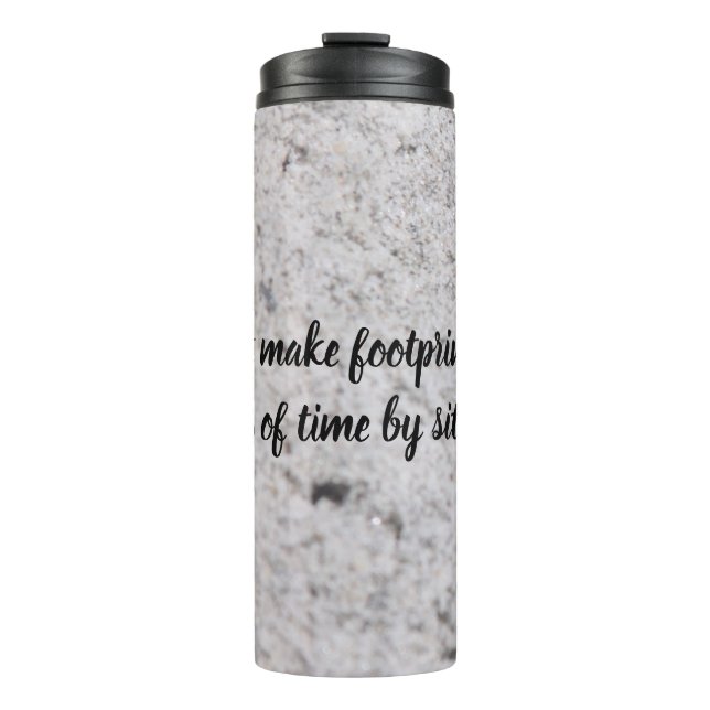 Footprints On the Sand Thermal Tumbler (Front)