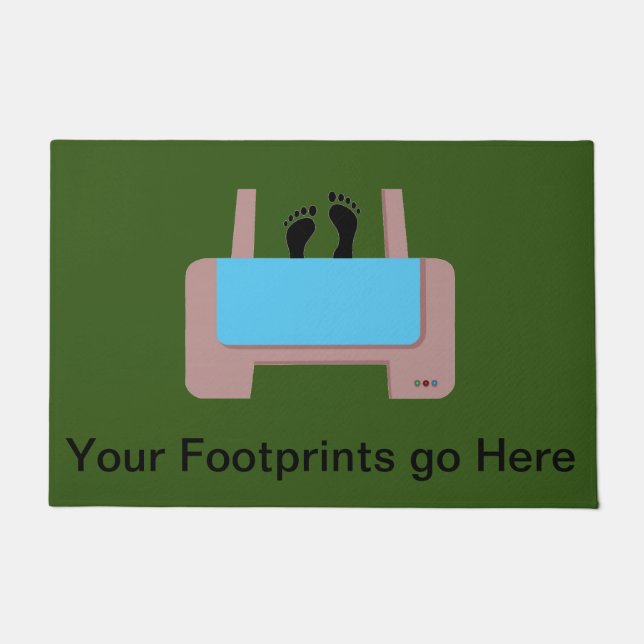 Footprints Personalised Doormat (Front)