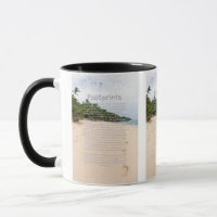 Footprints Poem 2A Two-Tone Mug