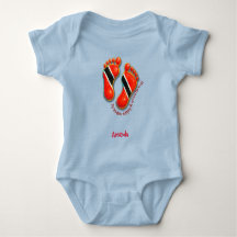 Footprints S2 Baby Tee BodySuit- Trini