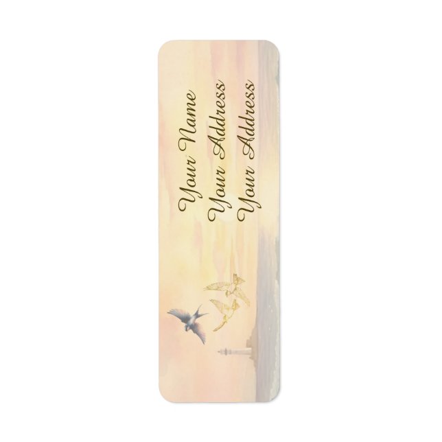 Footprints Sympathy Matching Return Address Labels (Front)