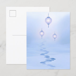 Footprints Zen Garden Journey Announcement Postcard