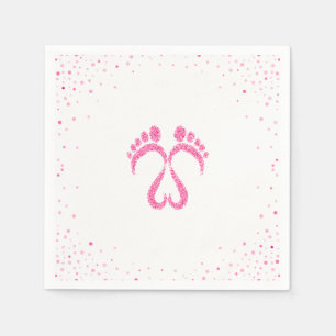 Footsteps Baby Shower and Birthday Napkins