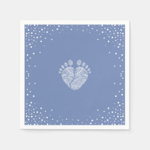 Footsteps Baby Shower and Birthday Napkins