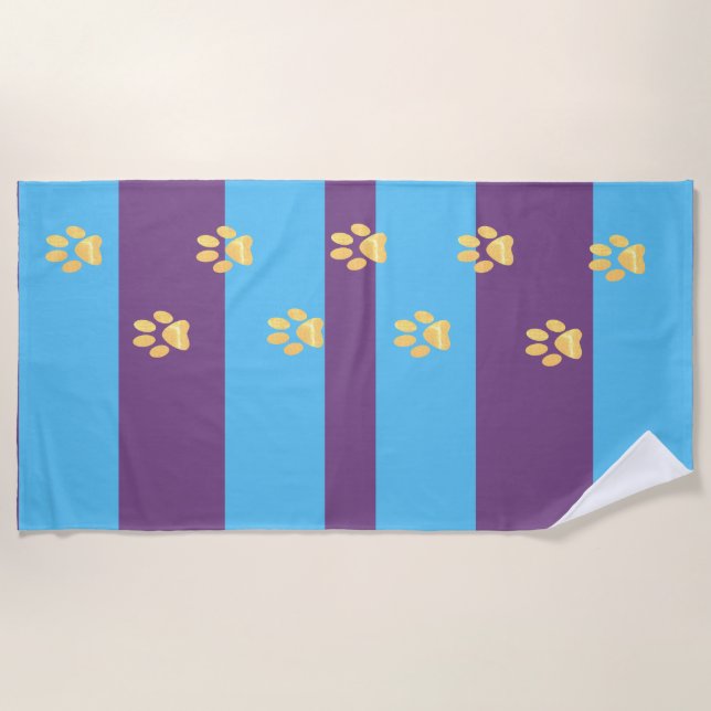 footsteps Beach Towel (Front)