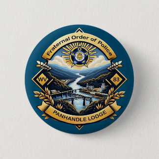 FOP Lodge 83 6 Cm Round Badge