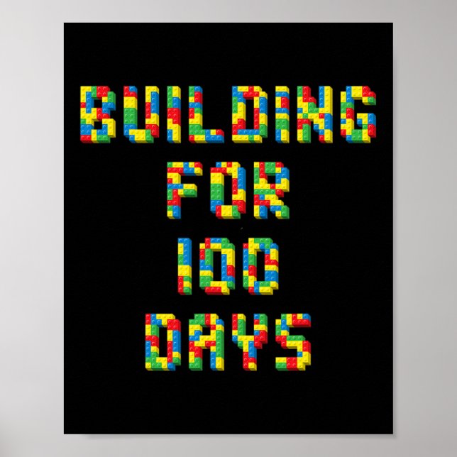 For 100 Days Happy 100th Day Of School Kids 1  Poster (Front)