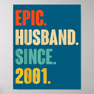For 24th Wedding Anniversary Him Epic Poster