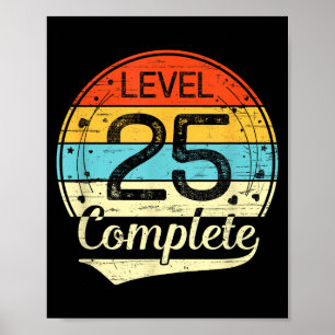 For 25th Wedding Anniversary Him Her Poster