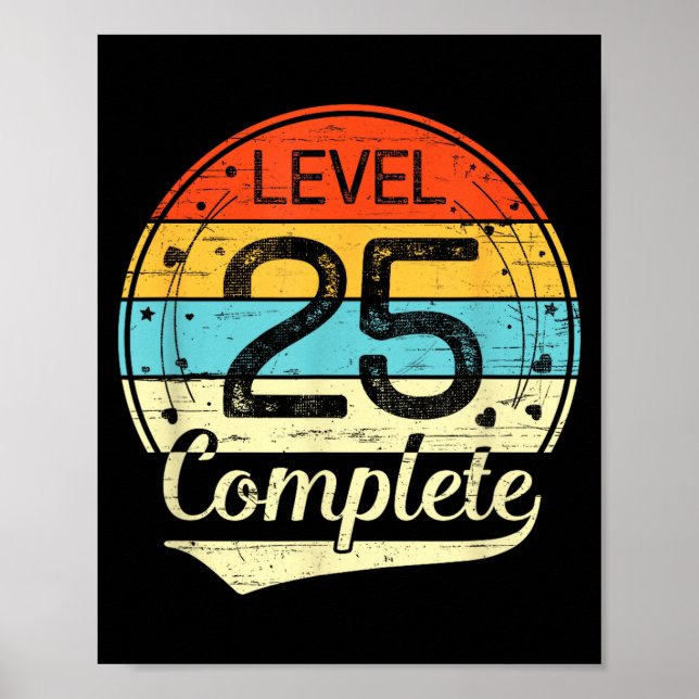 For 25th Wedding Anniversary Him Her Poster (Front)