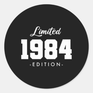 For 39 1984 39Th Classic Round Sticker