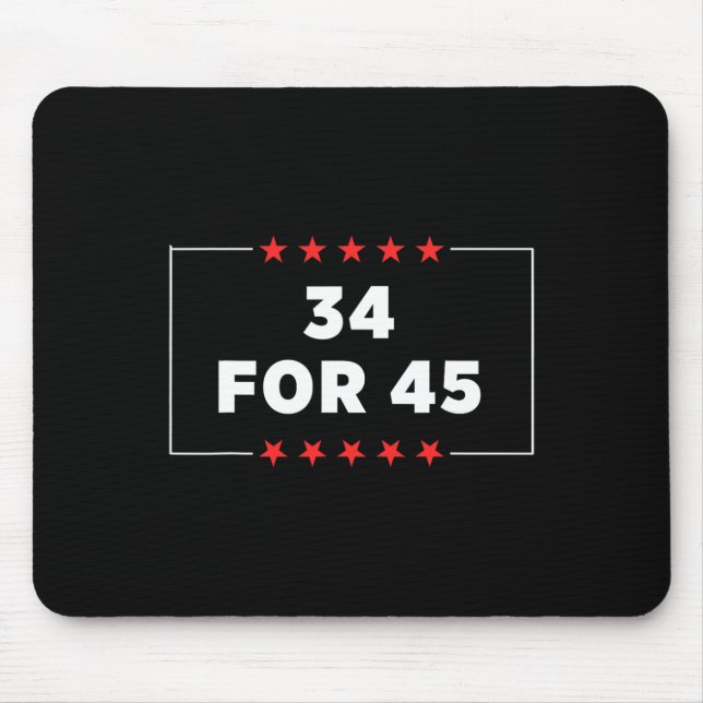 For 45 Trump Convicted  Mouse Pad (Front)