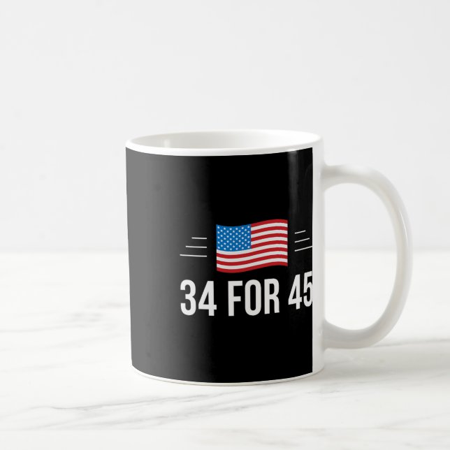 For 45 - Trump Guilty Times -  Coffee Mug (Right)
