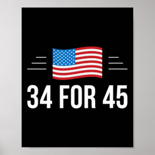 For 45 - Trump Guilty Times -  Poster