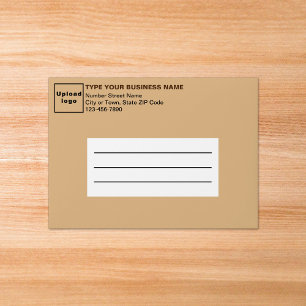 For A7 Card Size Light Brown Business Envelope