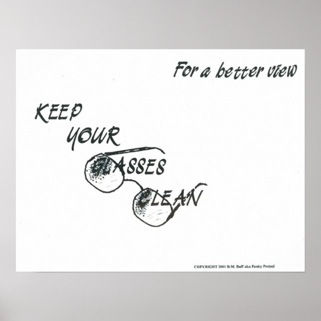 For a better view poster (Front)