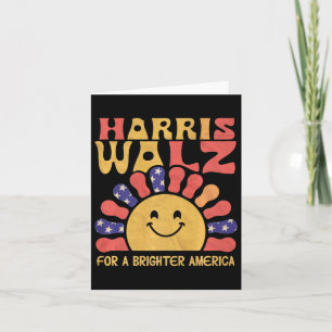 For A Brighter America Retro Sun For Kids Premium Card